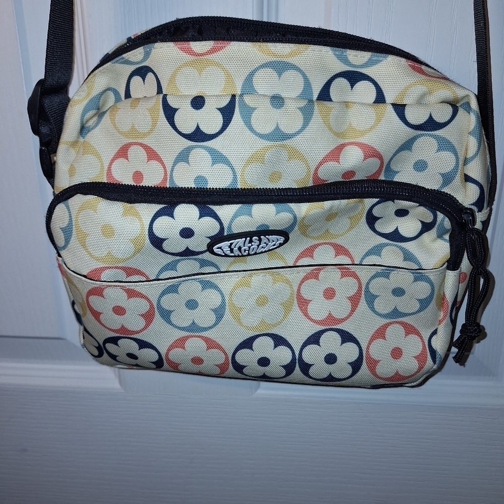 Petals and Peacock Flower Single Strap Handbag Purse